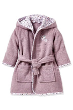 Flowers Hooded Kids Bathrobe – Lilac (Ages 1 to 3 Years)