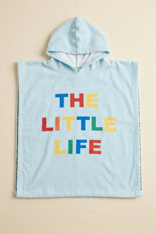 Beach & Surf Floral Hibiscus Hooded Poncho – Kids (2–3 Years)