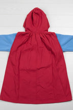 Super Man Hooded Kids Bathrobe – sky blue velvet (Ages 4, 6, & 8)