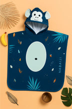 Premium CottonnKids Hooded Poncho Towel –  Two Sizes (Ages 1-6 Years)Soft, Cozy & Everyday Friendly