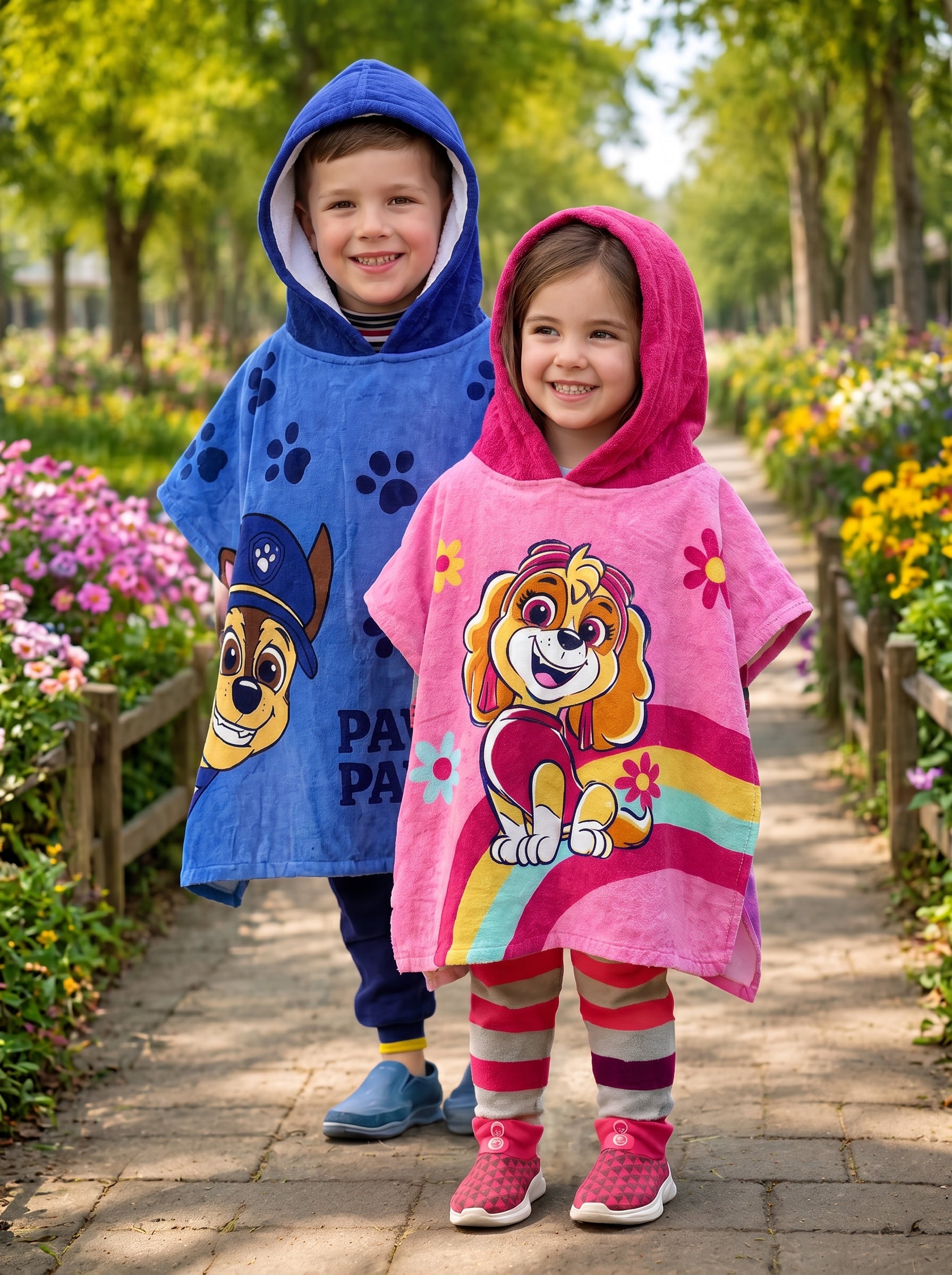 Popular design(kids wrap towel) poncho– Quick Dry & Super Absorbent