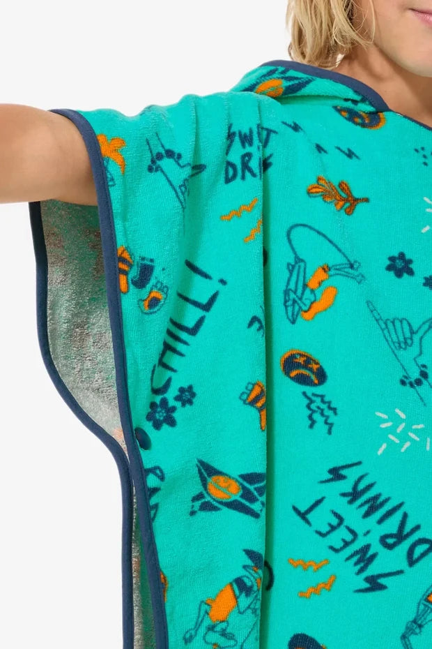 Premium CottonnKids Hooded Poncho Towel –  Two Sizes (Ages 1-6 Years)Soft, Cozy & Everyday Friendly