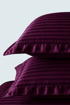 Royal Purple Stripe Fitted Bedsheet Set – King Size