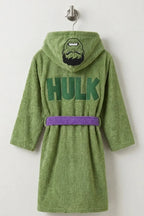 Superhero Hulk Kids Bathrobe – Soft Cotton Velvet for Boys & Girls (Ages 2, 4, 6, & 8)
