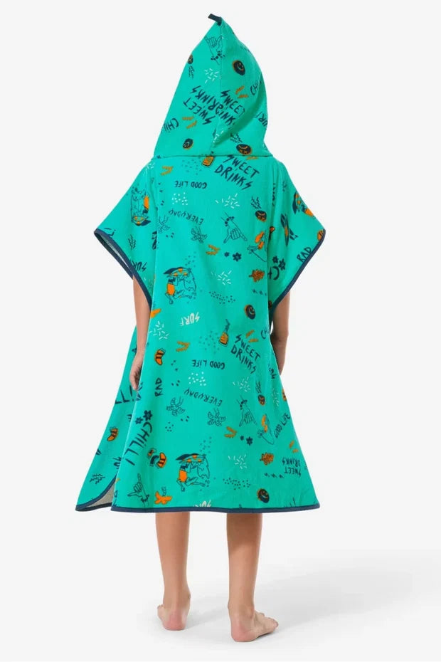 Premium CottonnKids Hooded Poncho Towel –  Two Sizes (Ages 1-6 Years)Soft, Cozy & Everyday Friendly