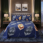 Micro Rich Cotton Double Premium Bed Bedsheet Set - 93x96 | Soft & Elegant Design | 2 Pillow Covers Included