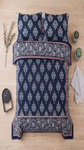 Micro Rich Cotton Double Bed Bedsheet Set - 93x96 |Premium Soft & Elegant Design | 2 Pillow Covers Included