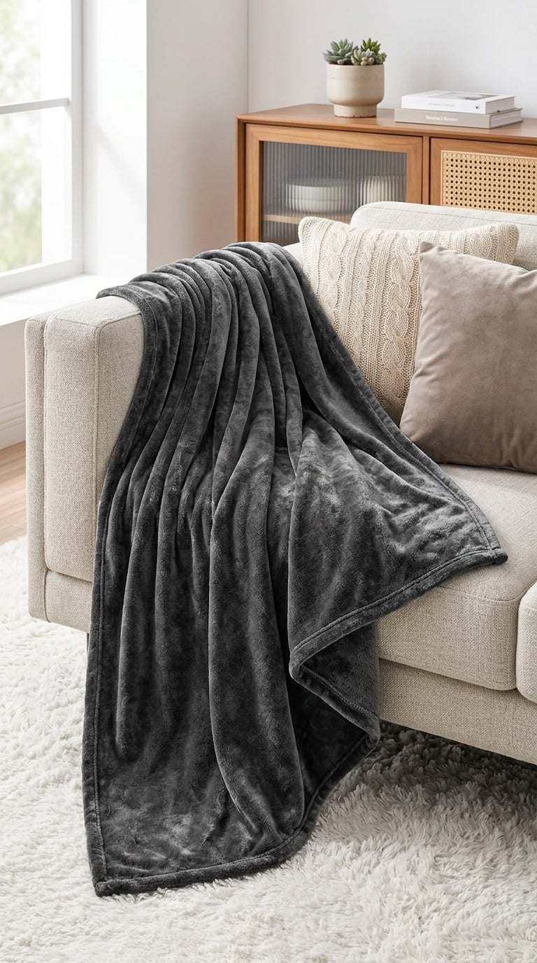 Soft and Cozy Green Fleece Throw Blanket for Ultimate Comfort