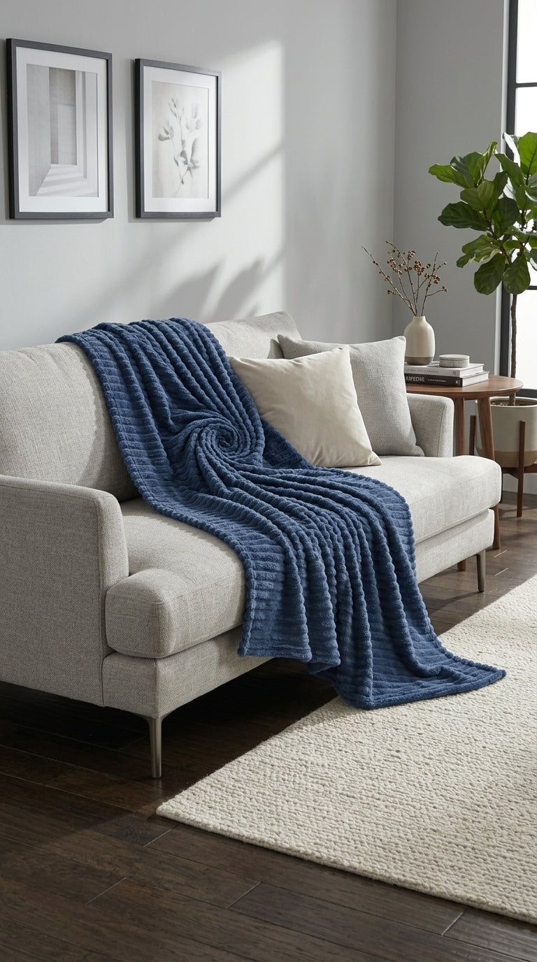 Luxury AC Fleece Blanket – Coral Fleece Double Bed Blanket