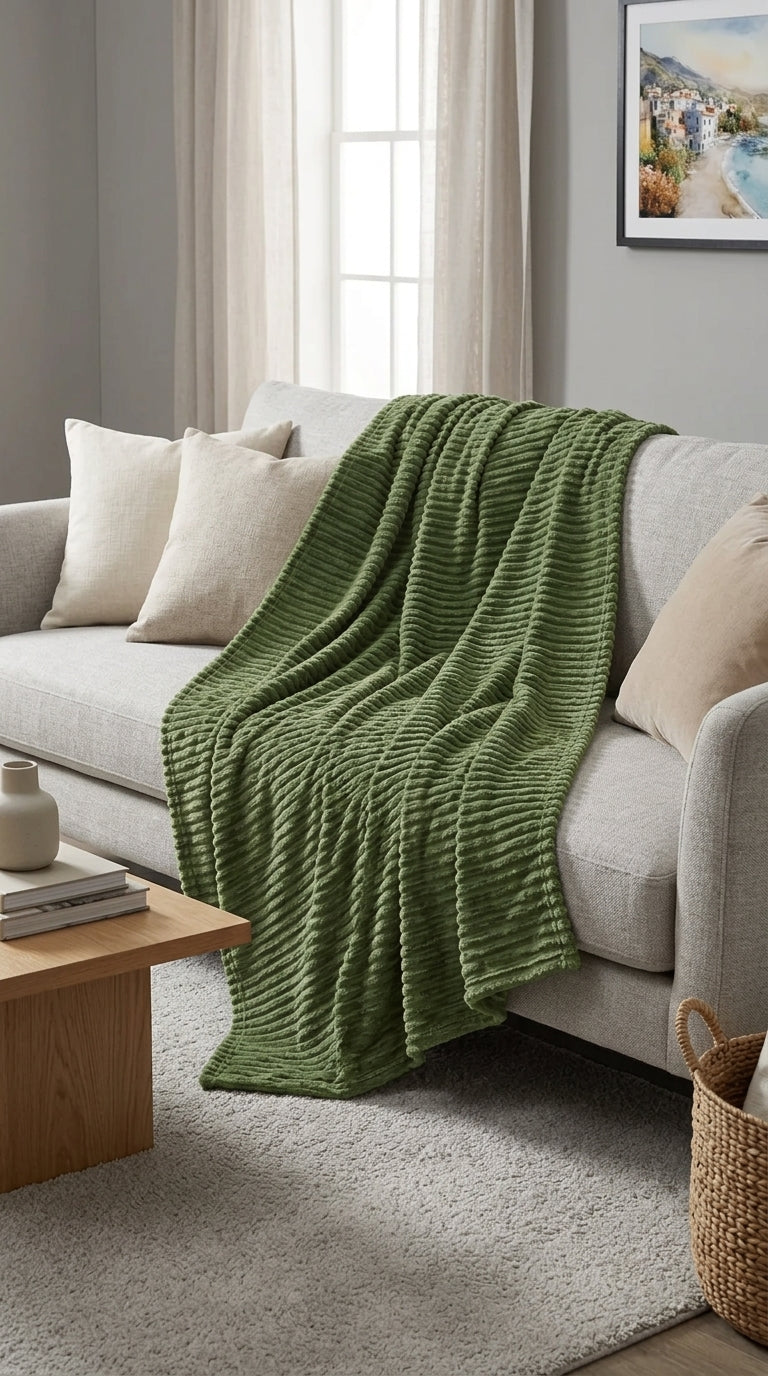 Luxury AC Fleece Blanket – Coral Fleece Double Bed Blanket