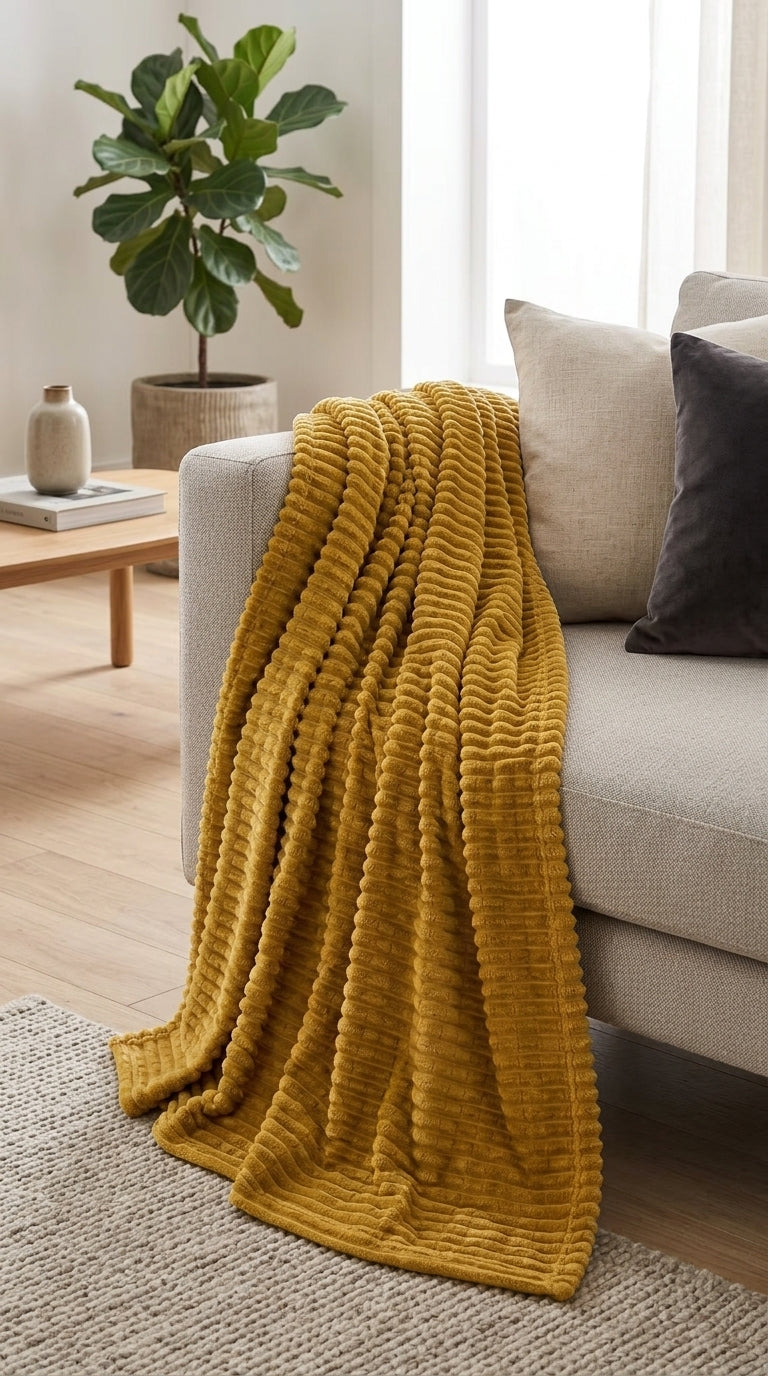 Luxury AC Fleece Blanket – Coral Fleece Double Bed Blanket