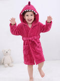 Cute Pink Dragon Kids Bathrobe – Everyday Comfort | (Ages 4, 6)