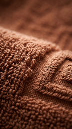 Rust Terracotta Cotton Bath Towel Set of 2 | 100% Cotton Absorbent Heavyweight Towels