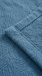 Zig-Zag Chevron Cotton Blanket – All-Season Bedding for Double Bed (210x240 cm)