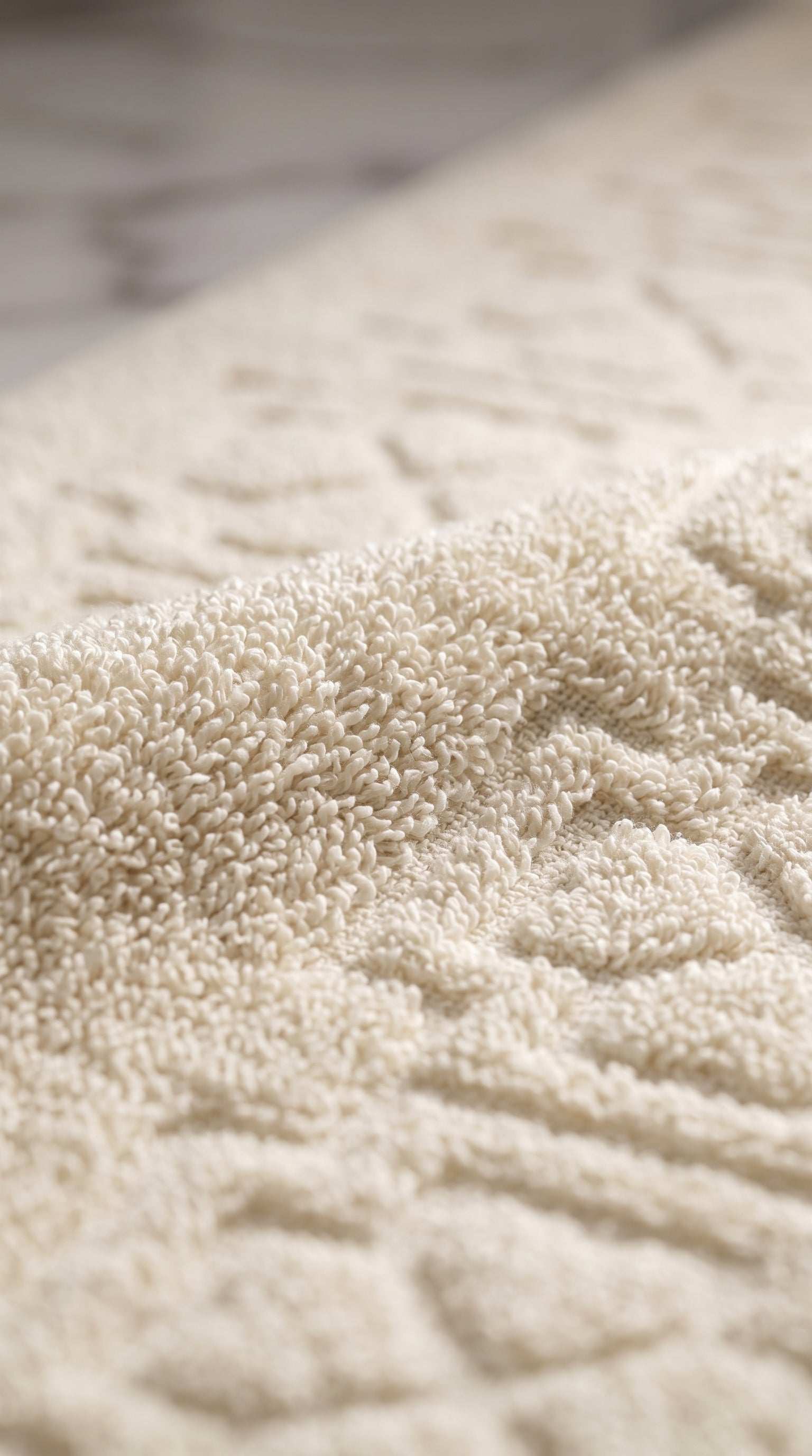 Ivory Cream Cotton Bath Towel Set of 2 | 100% Cotton Soft Absorbent Towels