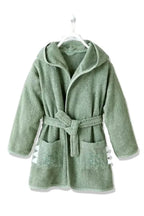 Crocodile Hooded Kids Bathrobe – Green (Ages 4 to 8)