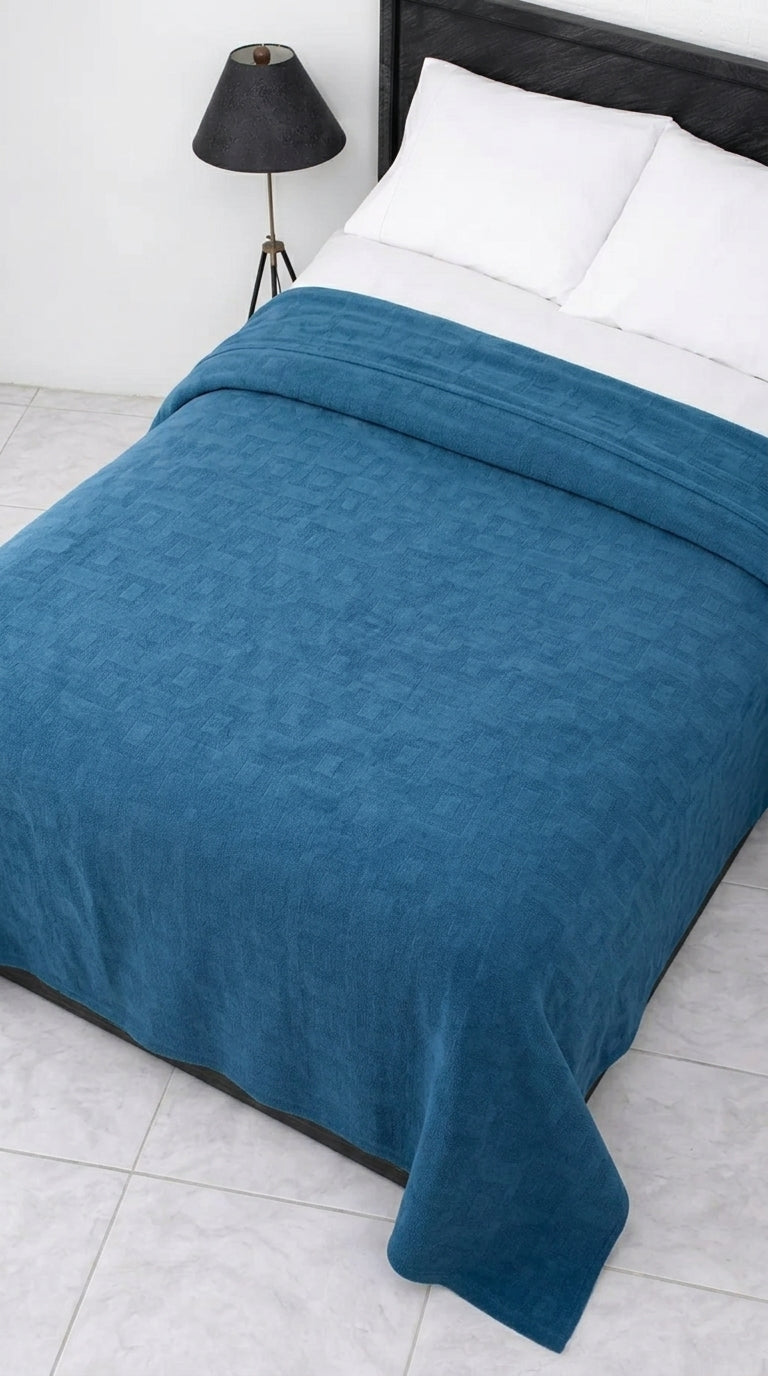 100% Cotton Cellular Thermal Blanket – Single Size (72x90 Inches)