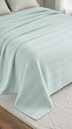 Textured Chevron Woven Cotton Blanket – Rich Brown All-Season Throw
