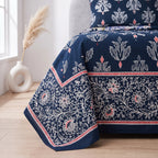 Micro Rich Cotton Double Bed Bedsheet Set - 93x96 |Premium Soft & Elegant Design | 2 Pillow Covers Included