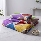 Micro Rich Cotton Double Bed Bedsheet Set - 93x96 |Premium Soft & Elegant Design | Includes 2 Pillow Covers