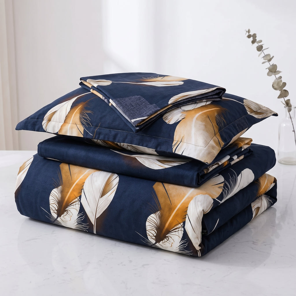 Micro Rich Cotton Double Bed Bedsheet Set - 93x96 |Premium Soft & Elegant Design | 2 Pillow Covers Included