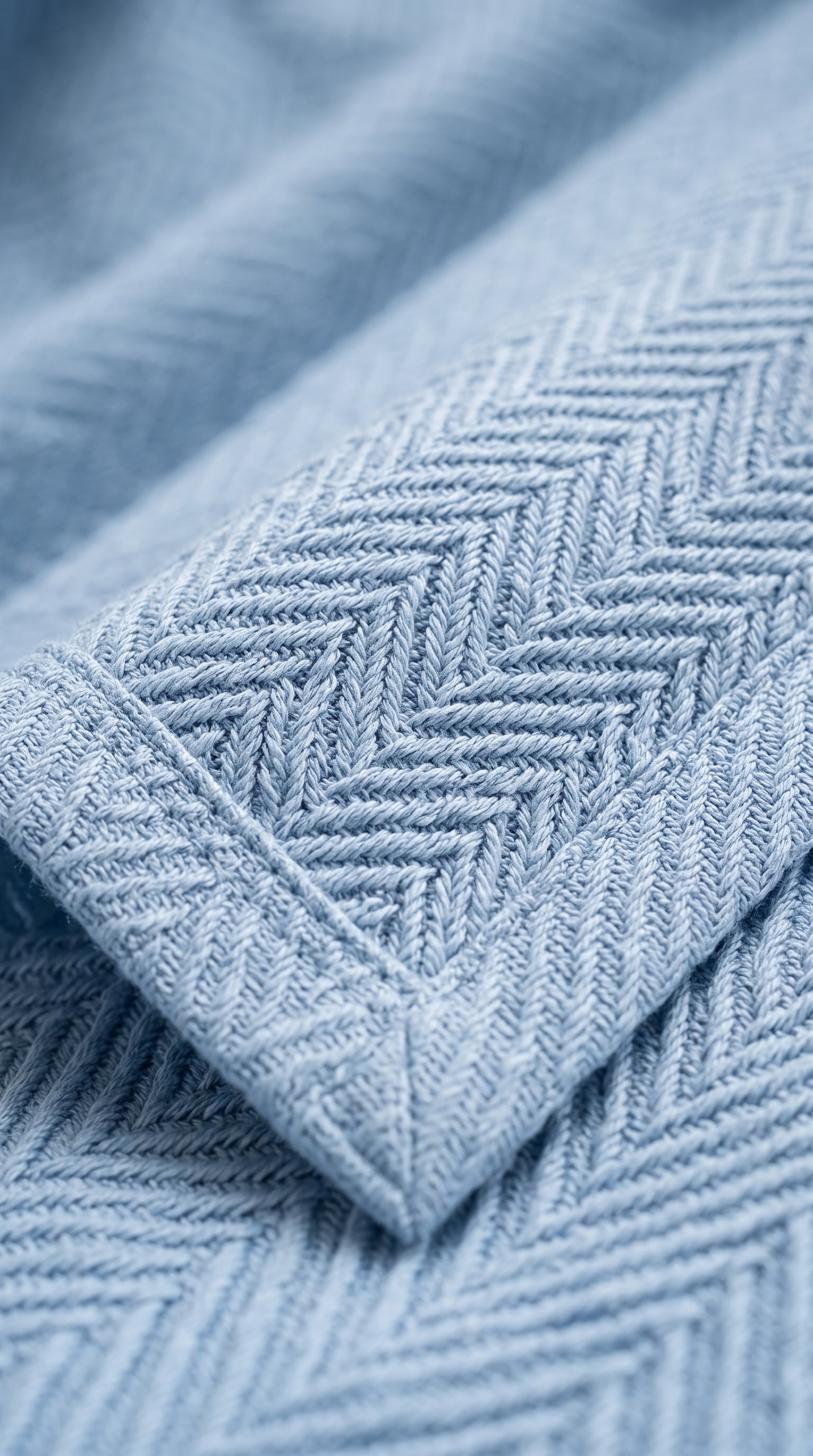 Zig-Zag Chevron Cotton Blanket – All-Season Bedding for Double Bed (210x240 cm)