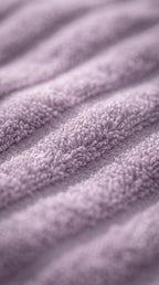 Luxury 100% Cotton Ribbed Towels | Soft Absorbent Bath Towel Set – Lavender