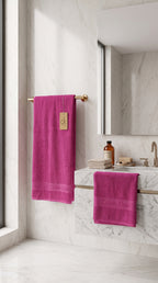 Magenta Premium Cotton Towel Set | Bath Towel & Hand Towel Combo, 100% Cotton