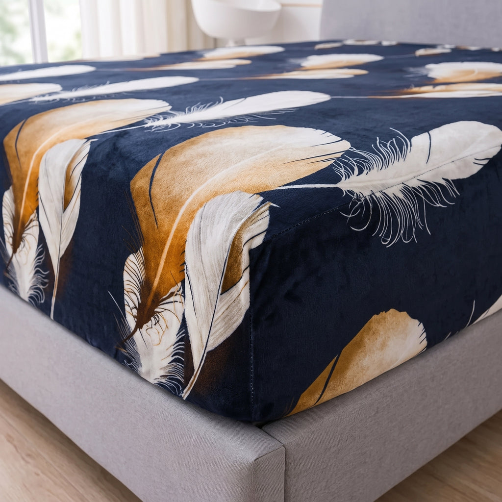 Micro Rich Cotton Double Bed Bedsheet Set - 93x96 |Premium Soft & Elegant Design | 2 Pillow Covers Included