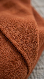 Textured Chevron Woven Cotton Blanket – Rich Brown All-Season Throw