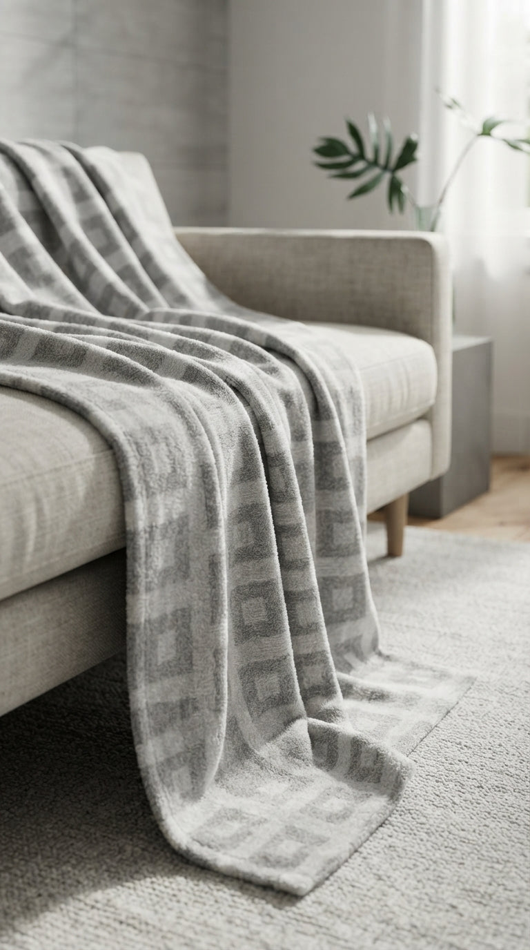 100% Cotton Cellular Thermal Blanket – Single Size (72x90 Inches)