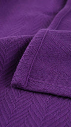 Zig-Zag Chevron Cotton Blanket – All-Season Bedding for Double Bed (210x240 cm)