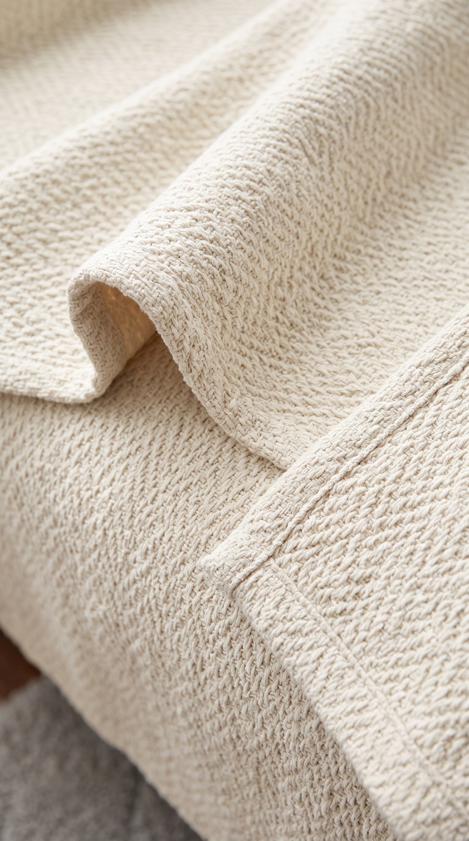 Zig-Zag Chevron Cotton Blanket – All-Season Bedding for Double Bed (210x240 cm)