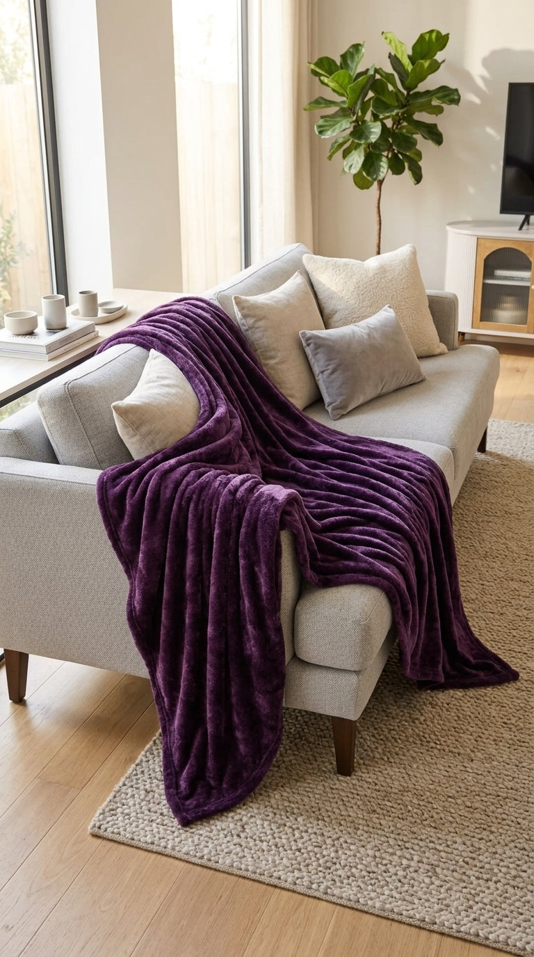 Soft and Cozy Green Fleece Throw Blanket for Ultimate Comfort