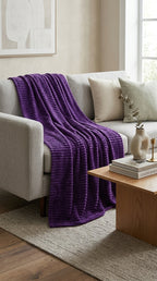 Luxury AC Fleece Blanket – Coral Fleece Double Bed Blanket