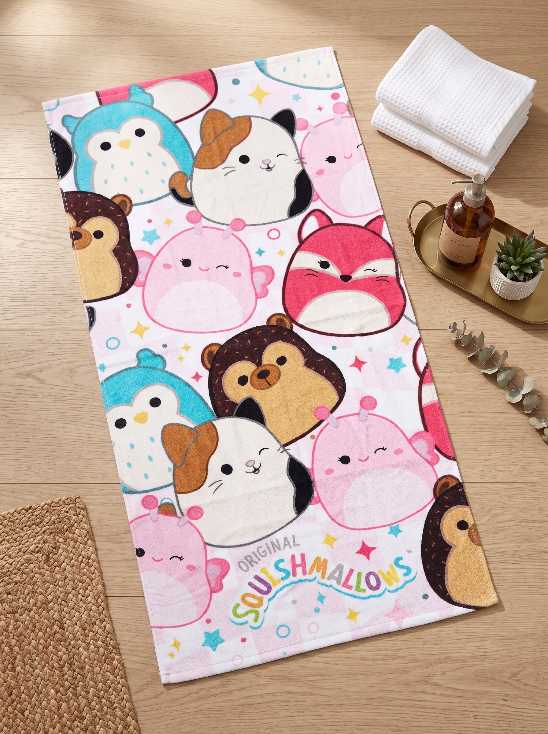 Kids Cute Animal Character Printed Towel - Soft & Absorbent Bath Towel
