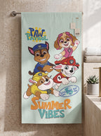 Kids Cartoon Print Towel - Soft & Absorbent Cotton Bath Towel for Children