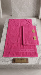 Hot Pink Premium Cotton Towel Set | Bath Towel & Hand Towel Combo, 100% Cotton