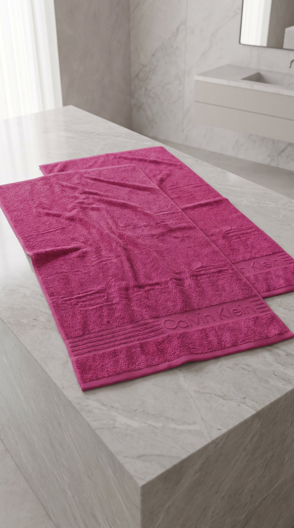 Magenta Premium Cotton Towel Set | Bath Towel & Hand Towel Combo, 100% Cotton