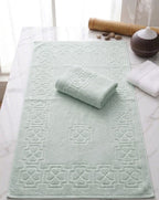 Sage Green Cotton Bath Towel Set of 2 | 100% Cotton Heavy Absorbent Towels