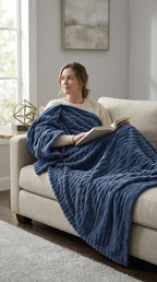 Luxury AC Fleece Blanket – Coral Fleece Double Bed Blanket
