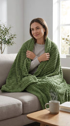 Luxury AC Fleece Blanket – Coral Fleece Double Bed Blanket