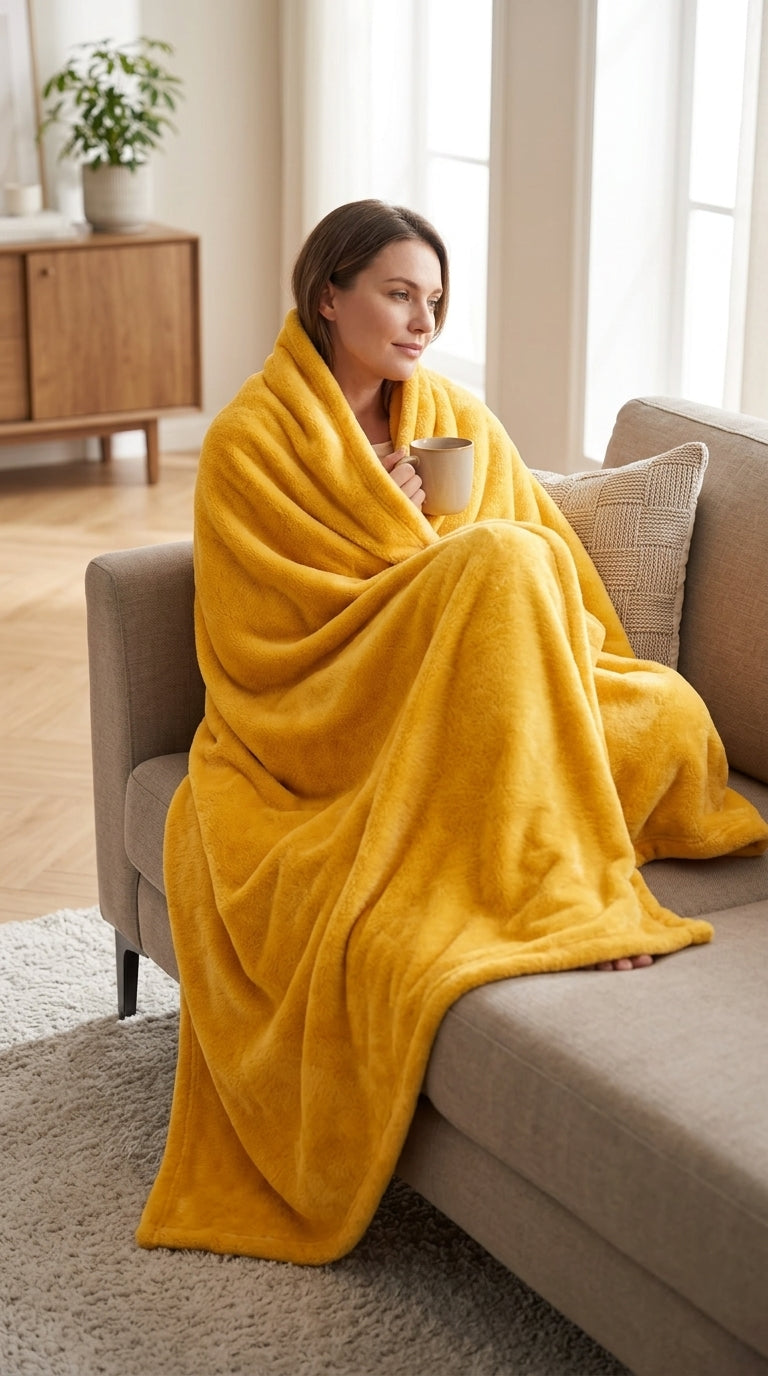 Soft and Cozy Green Fleece Throw Blanket for Ultimate Comfort