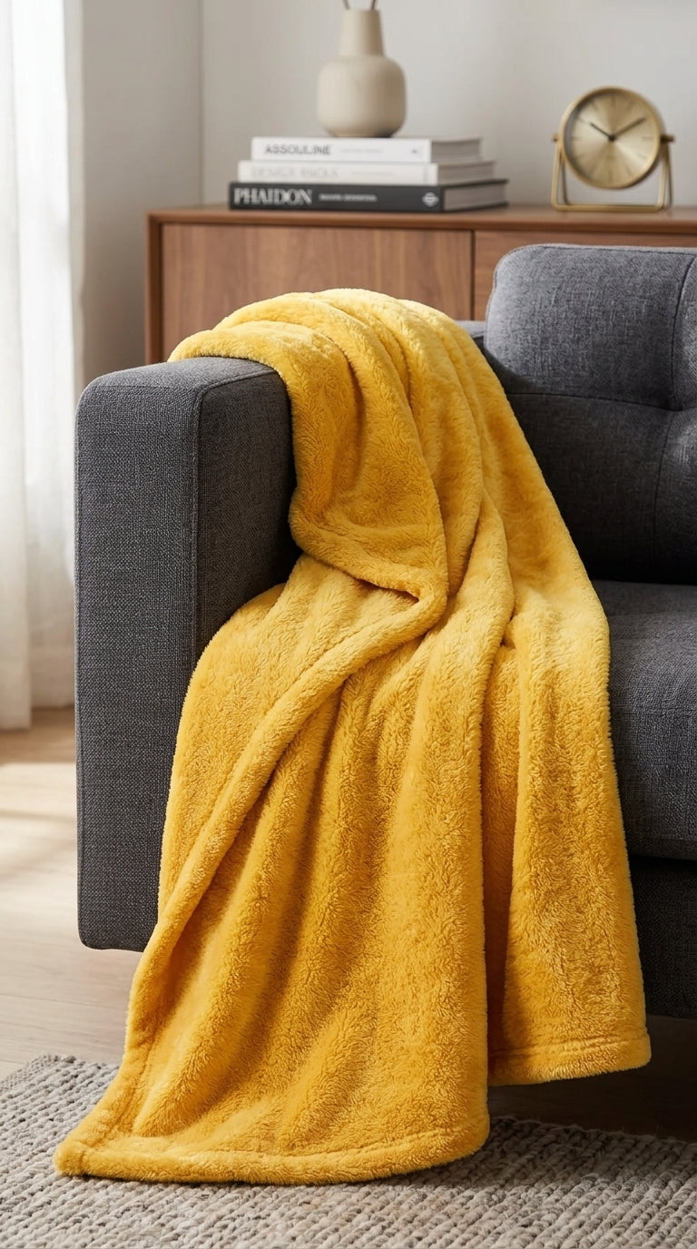 Soft and Cozy Green Fleece Throw Blanket for Ultimate Comfort
