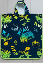 Premium Cotton Kids Hooded Poncho Towel – Soft & Absorbent Bath/Beach Towel (Ages 5-7 Years)